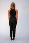 Sleeveless Jumpsuit With Lace Insert In Black