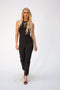 Sleeveless Jumpsuit With Lace Insert In Black