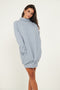 Blue Jumper Dress With Roll Neck And Pockets - Lilura London